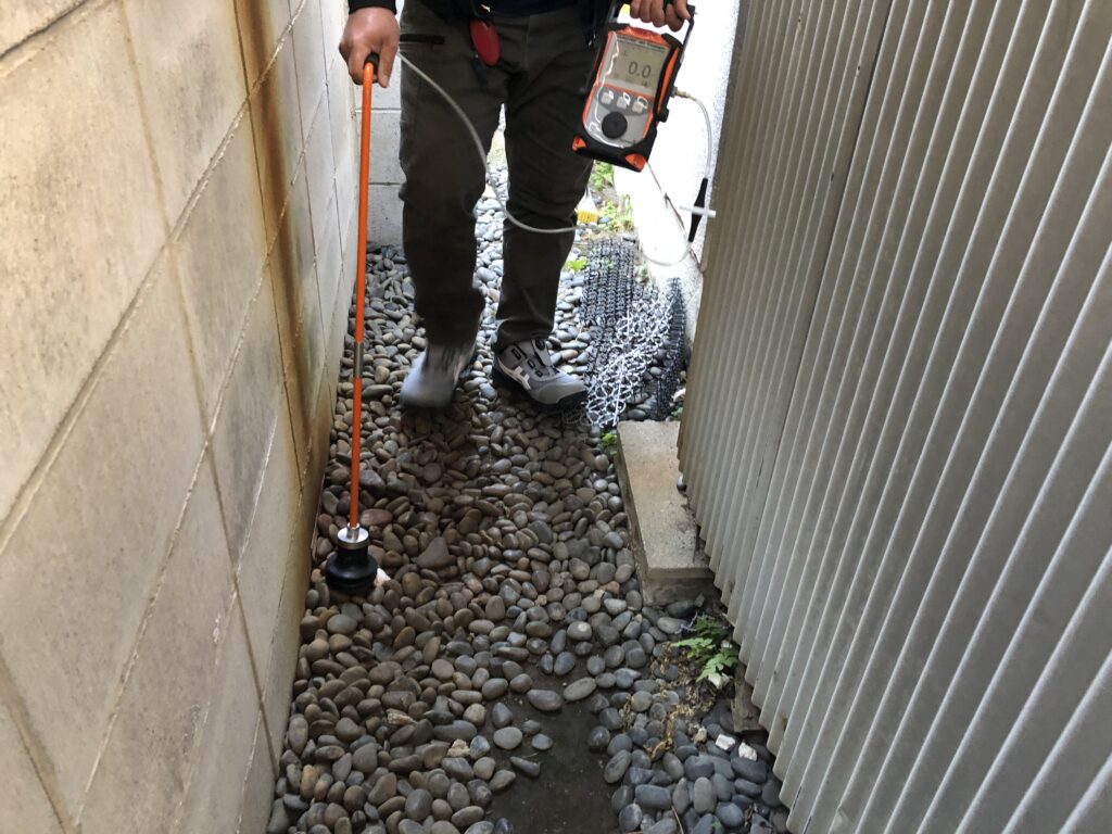 漏水調査 大阪府豊中市 K様邸 | 漏水調査専門 漏水ドクター 低コストで給水管の漏水調査